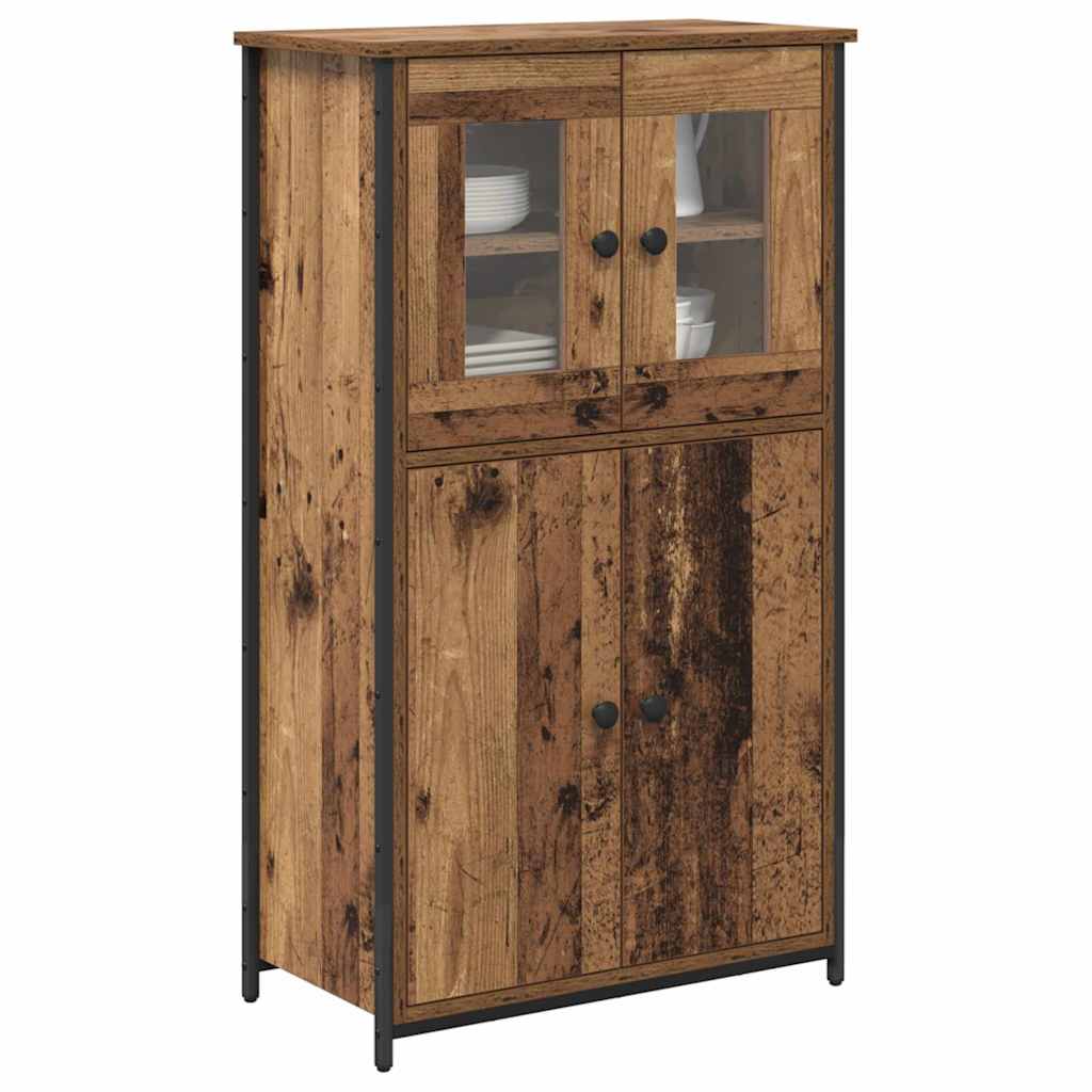 Highboard Gammelt træ 62 x 32 x 106,5 cm Konstrueret træ