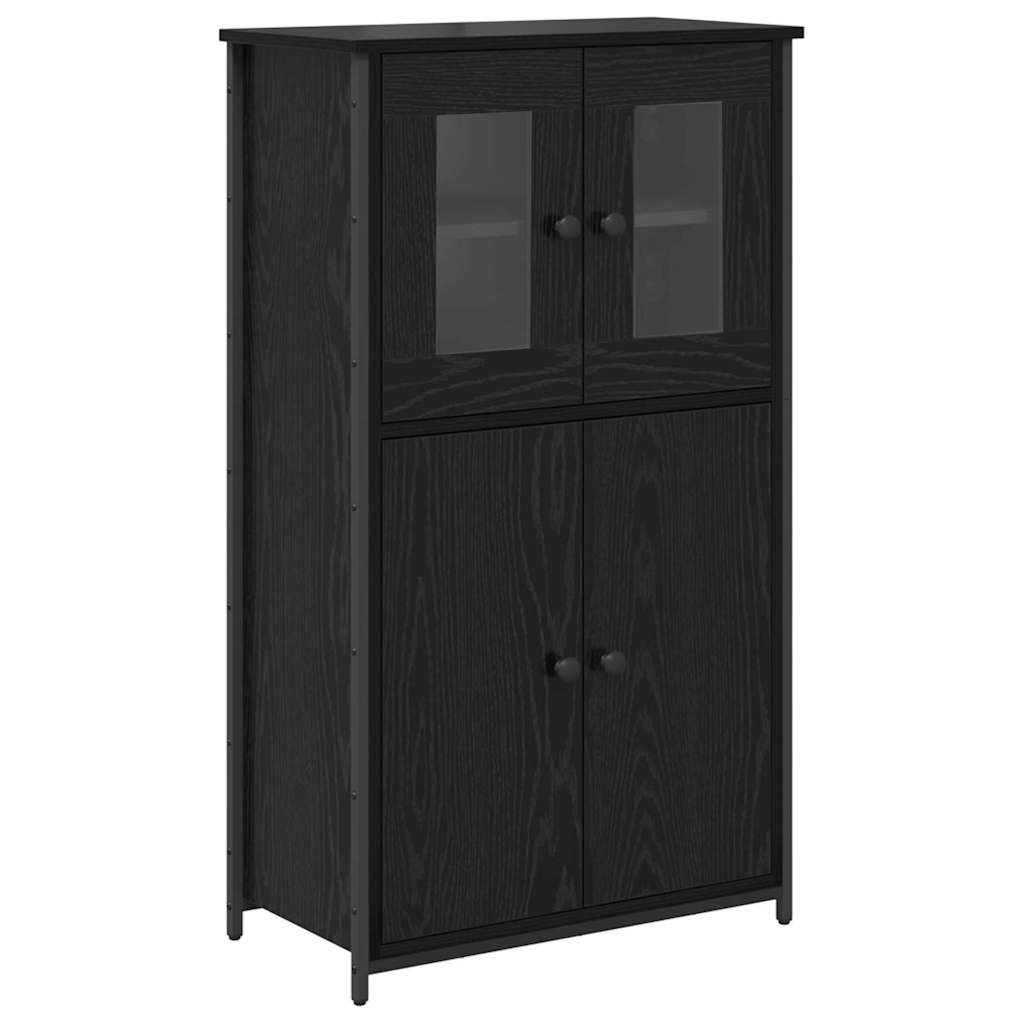 Highboard Sort eg 62 x 32 x 106,5 cm Konstrueret træ
