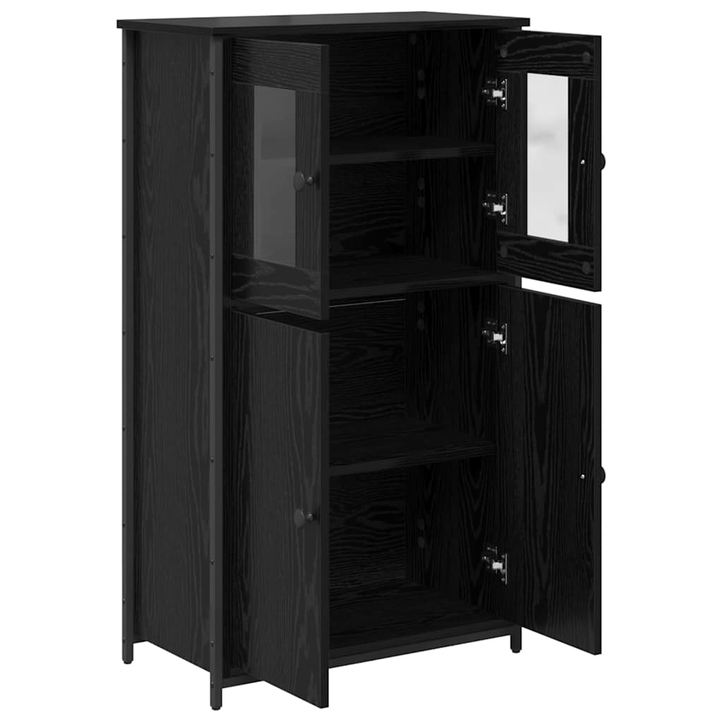 Highboard Sort eg 62 x 32 x 106,5 cm Konstrueret træ