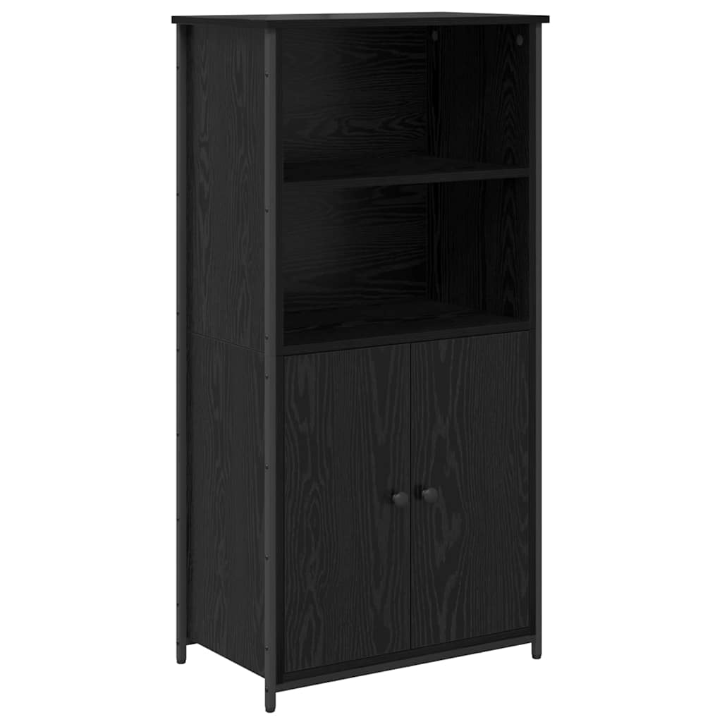 Highboard Sort eg 62 x 36 x 121,5 cm Konstrueret træ