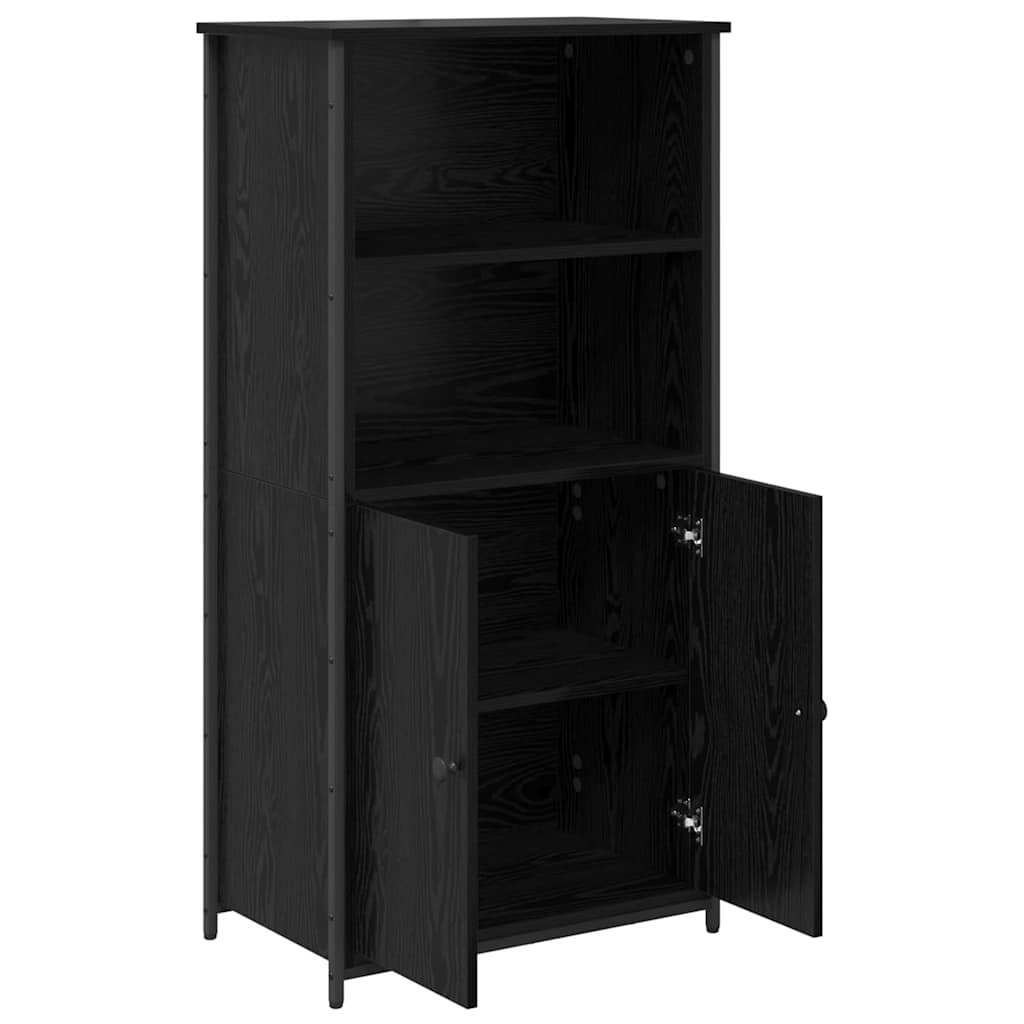 Highboard Sort eg 62 x 36 x 121,5 cm Konstrueret træ