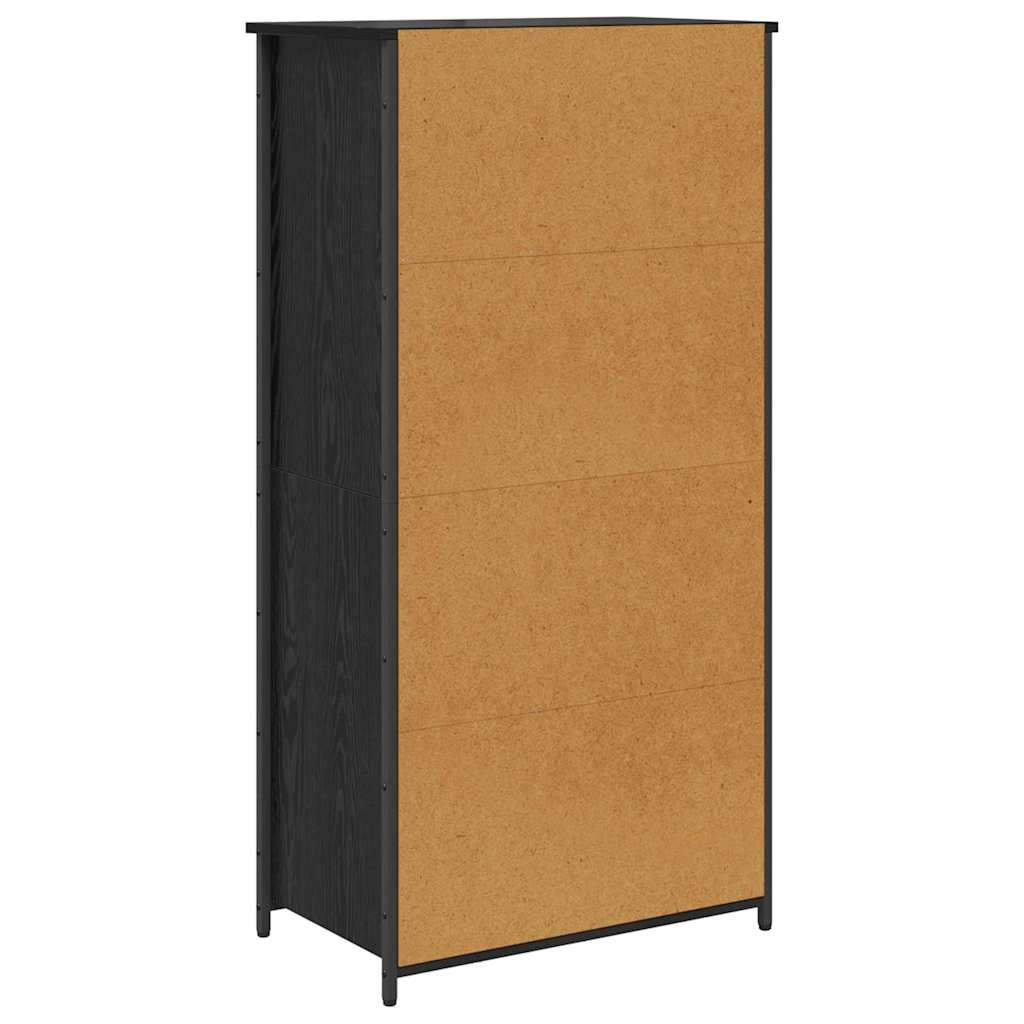 Highboard Sort eg 62 x 36 x 121,5 cm Konstrueret træ