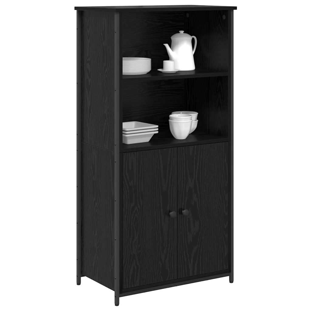 Highboard Sort eg 62 x 36 x 121,5 cm Konstrueret træ