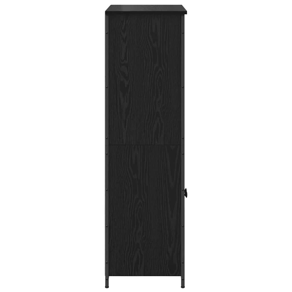 Highboard Sort eg 62 x 36 x 121,5 cm Konstrueret træ