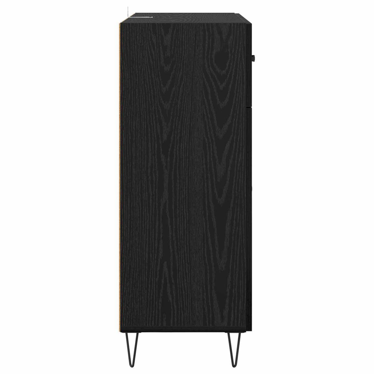Sideboard Sort eg 69,5 x 34 x 90 cm Konstrueret træ