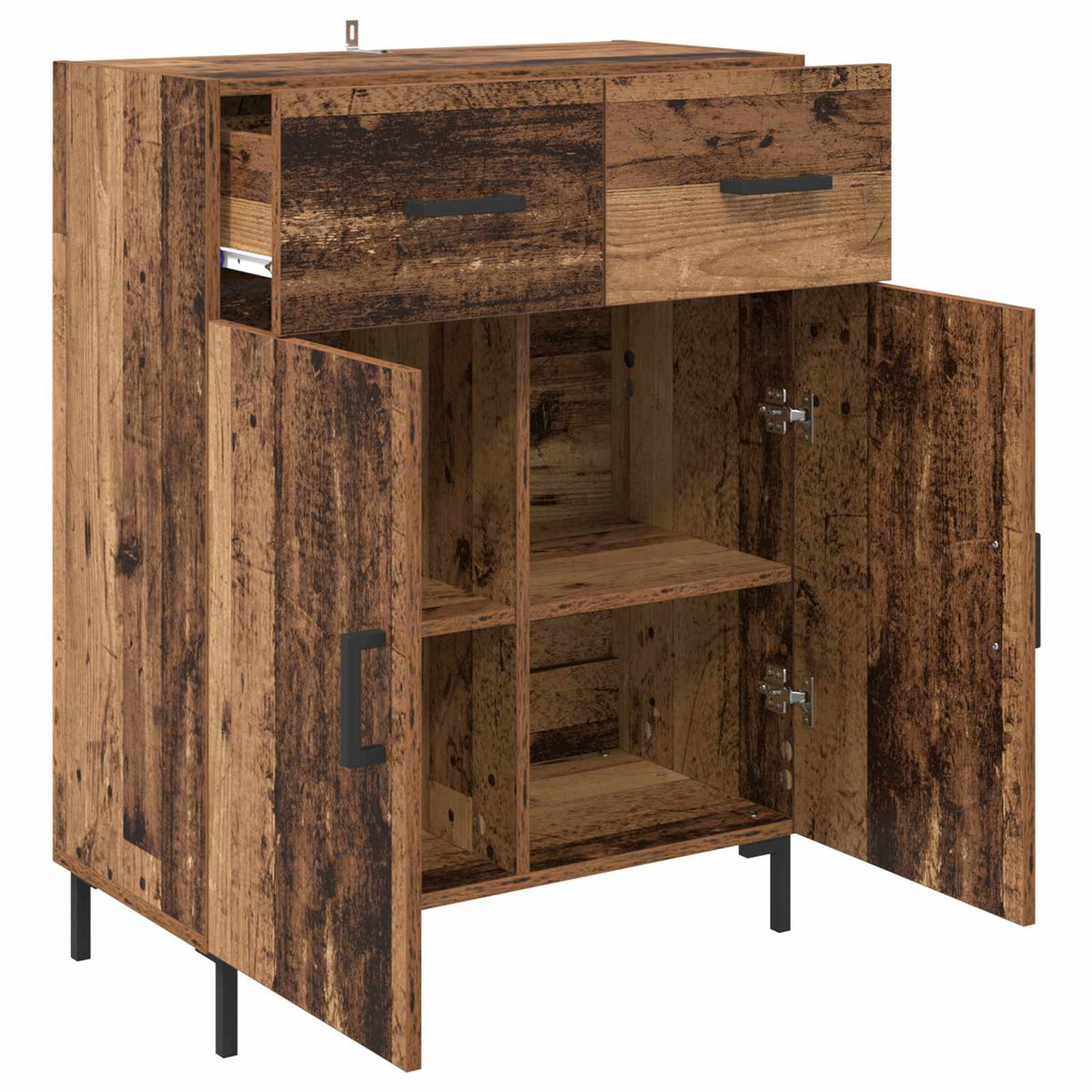 Sideboard Gammelt træ 69,5 x 34 x 90 cm Konstrueret træ