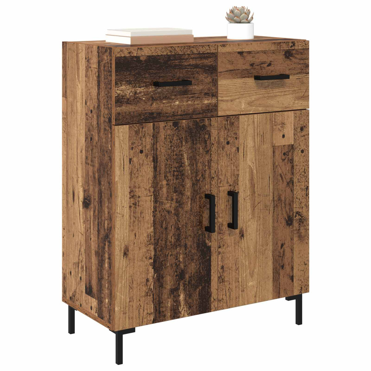 Sideboard Gammelt træ 69,5 x 34 x 90 cm Konstrueret træ