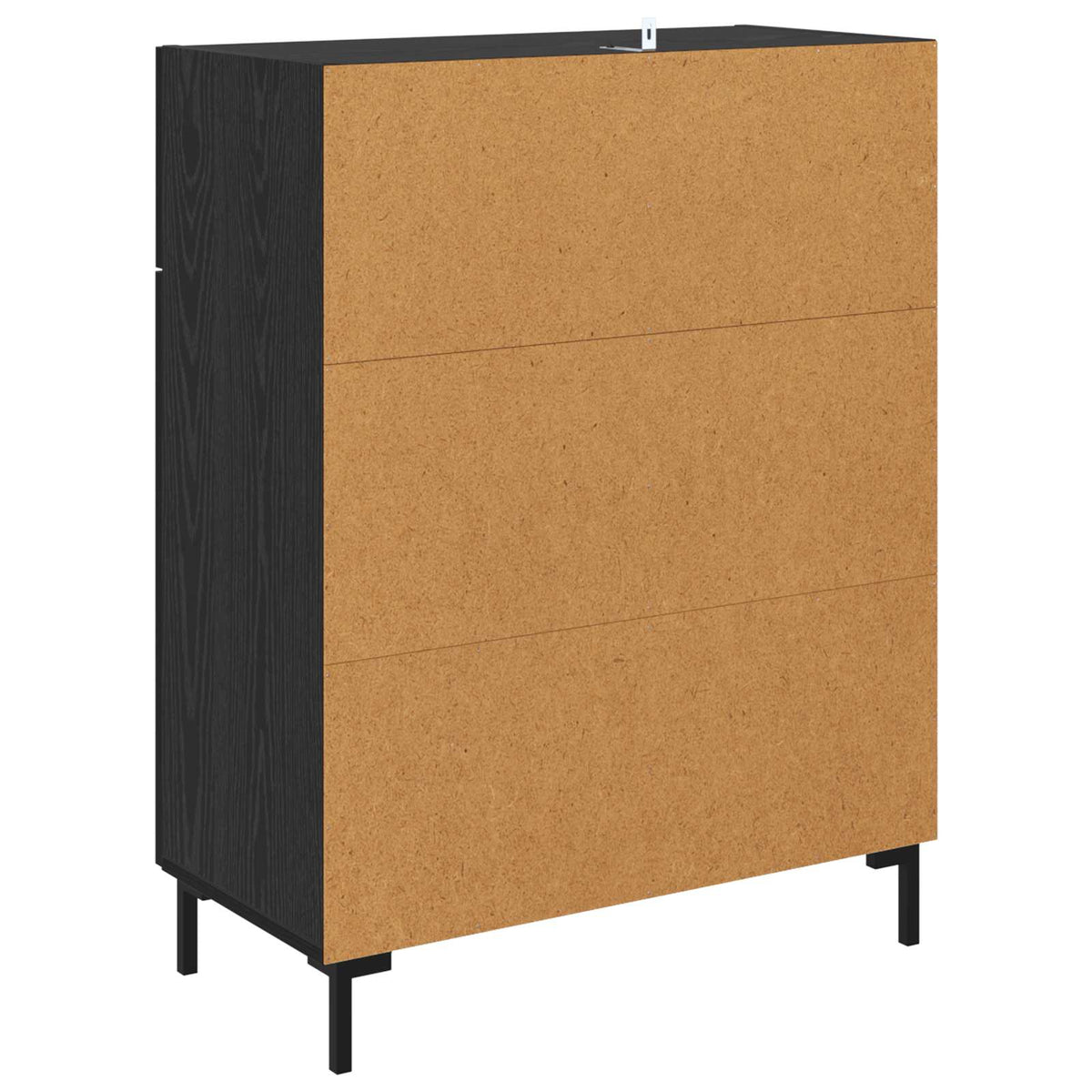 Sideboard Sort eg 69,5 x 34 x 90 cm Konstrueret træ