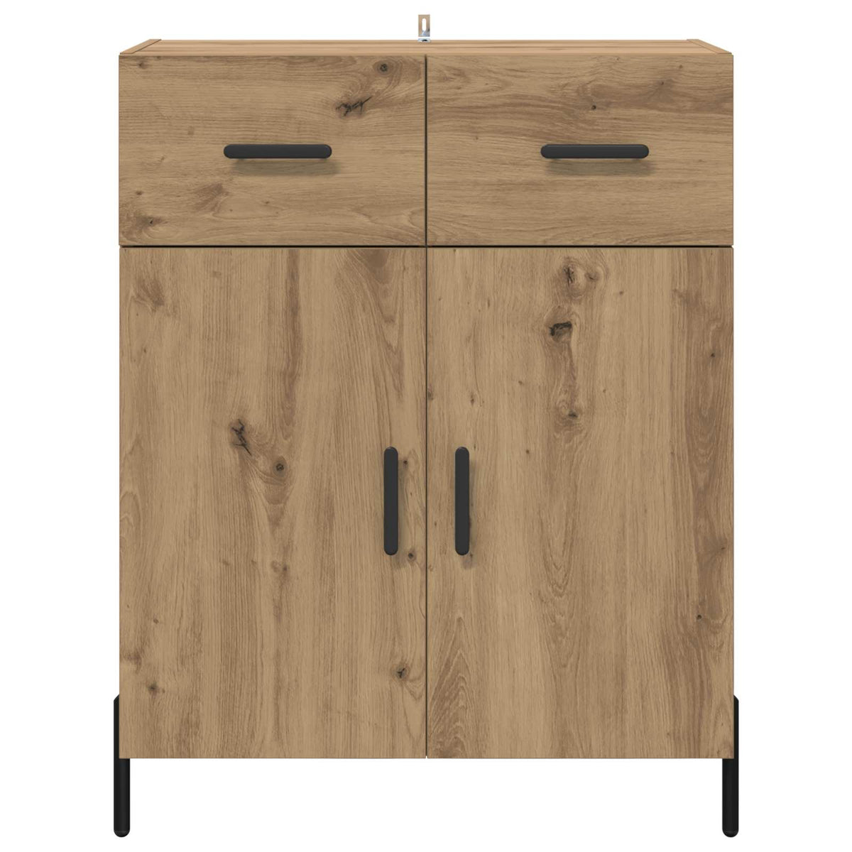 Sideboard Artisan Egetræ 69,5 x 34 x 90 cm Konstrueret træ