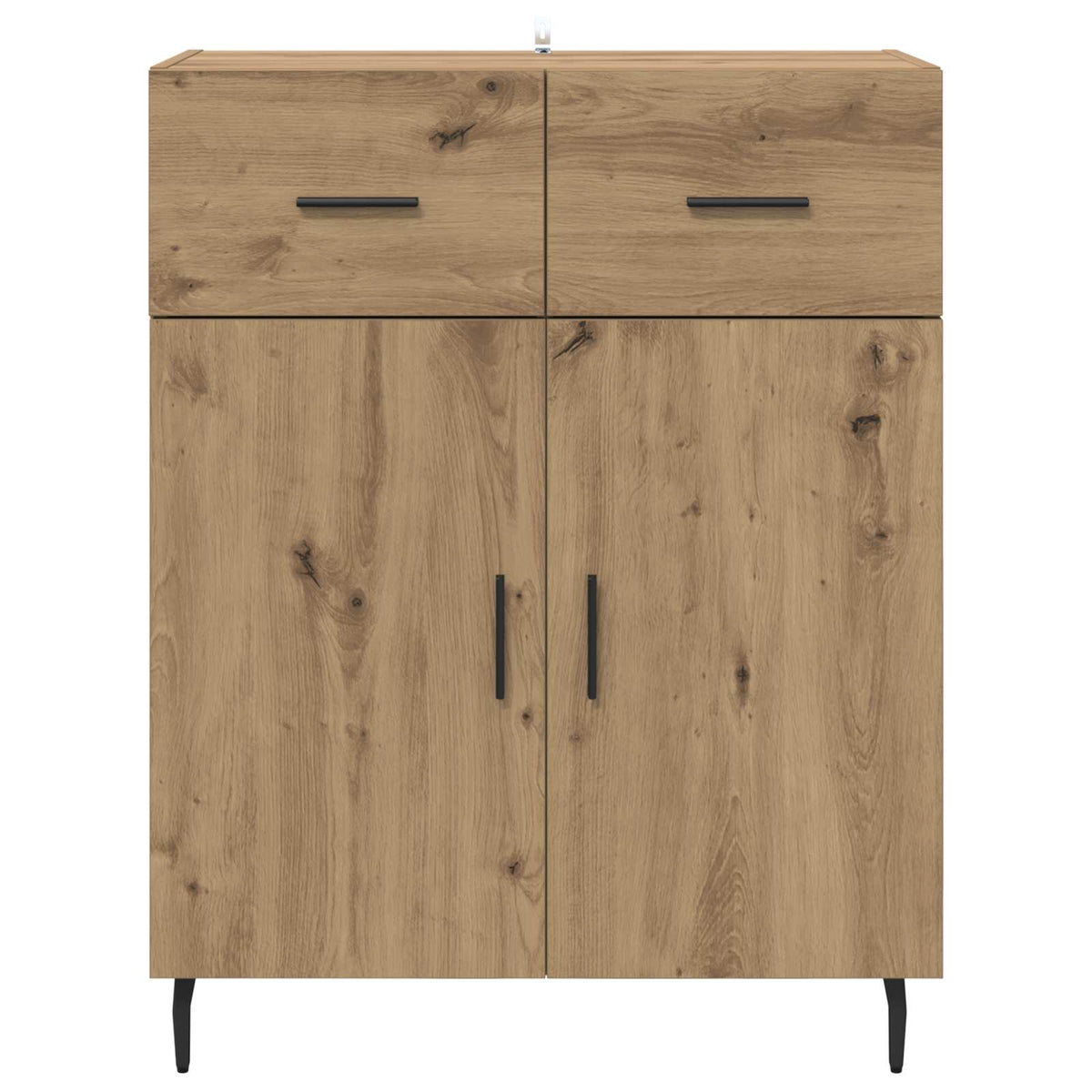 Sideboard Artisan Egetræ 69,5 x 34 x 90 cm Konstrueret træ