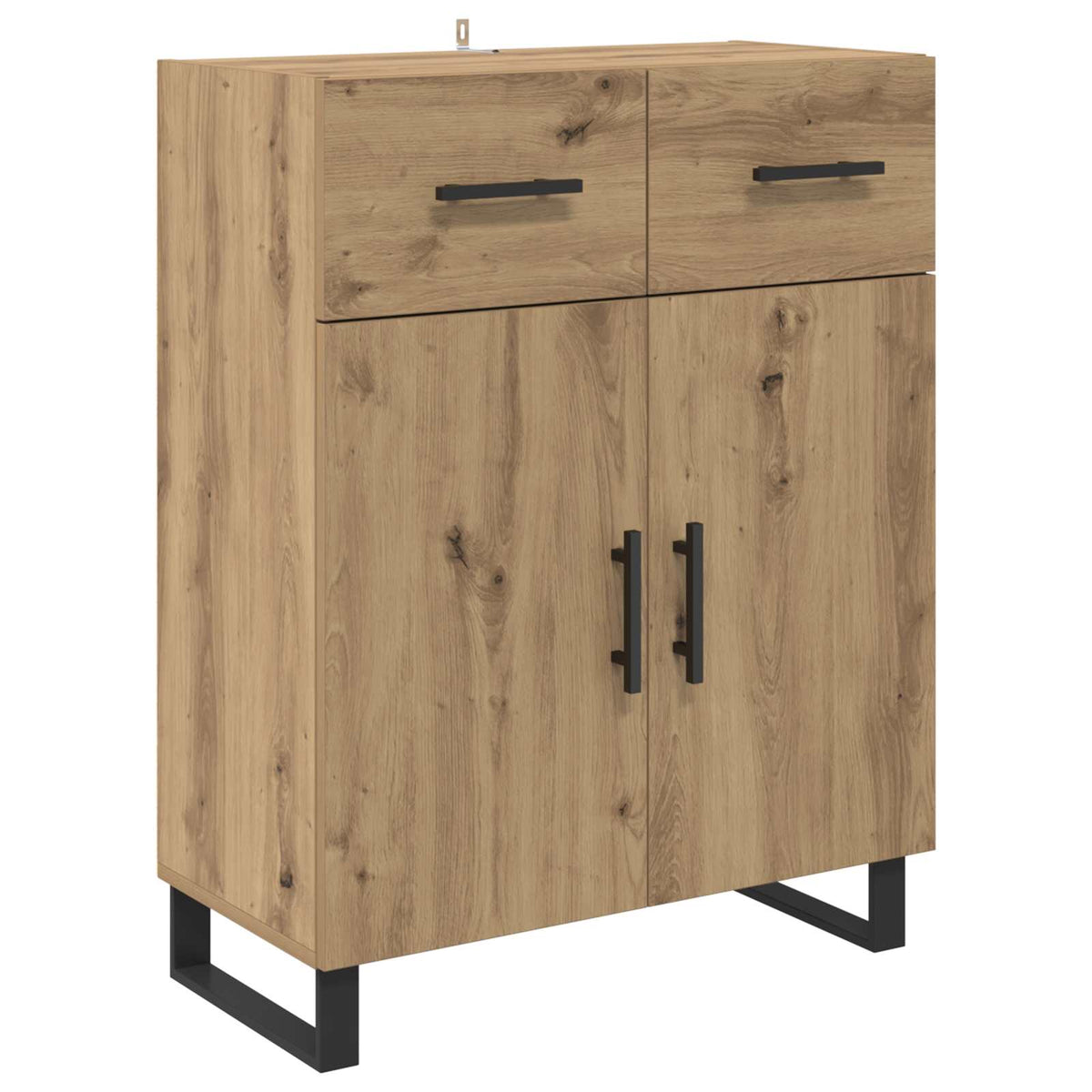 Sideboard Artisan Egetræ 69,5 x 34 x 90 cm Konstrueret træ