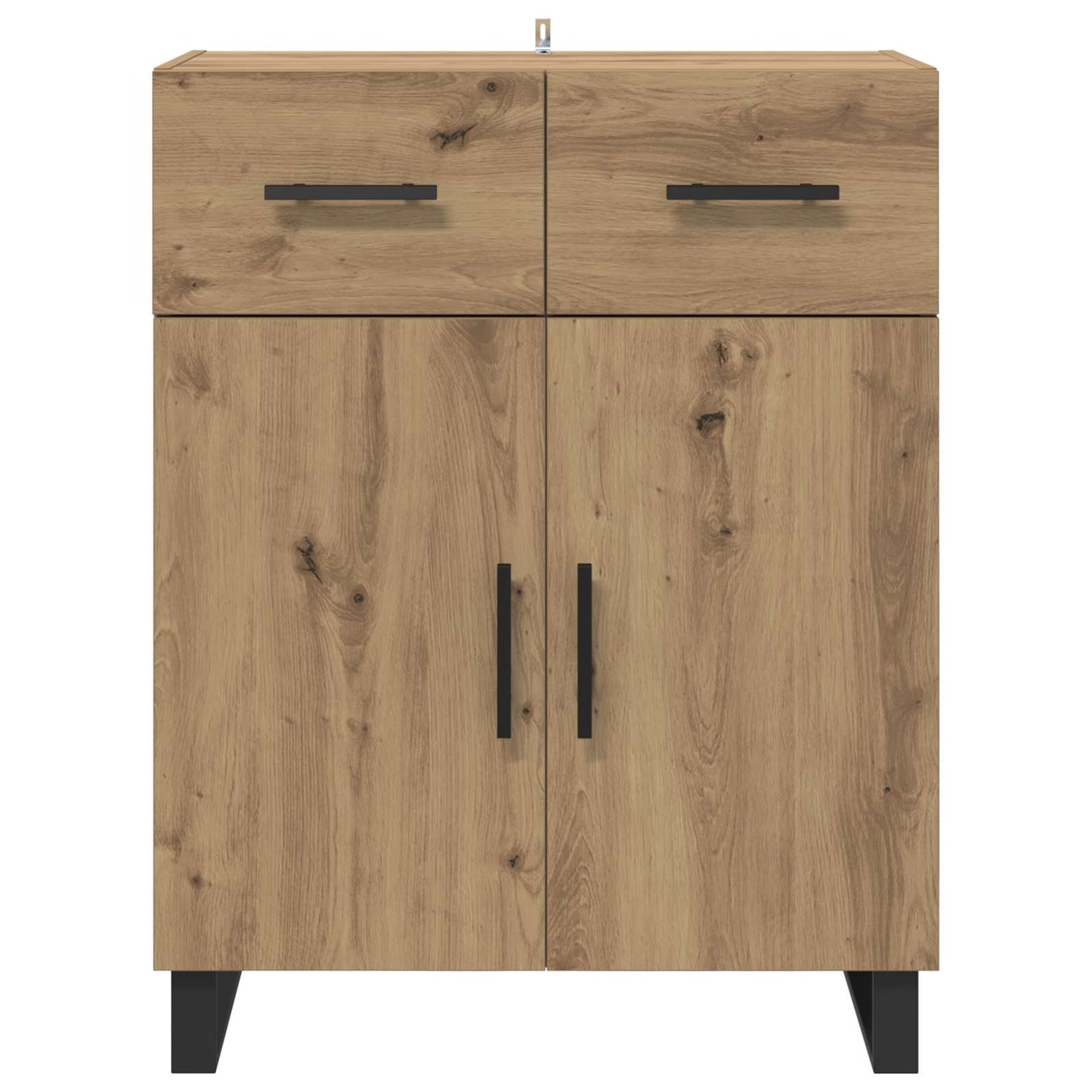 Sideboard Artisan Egetræ 69,5 x 34 x 90 cm Konstrueret træ