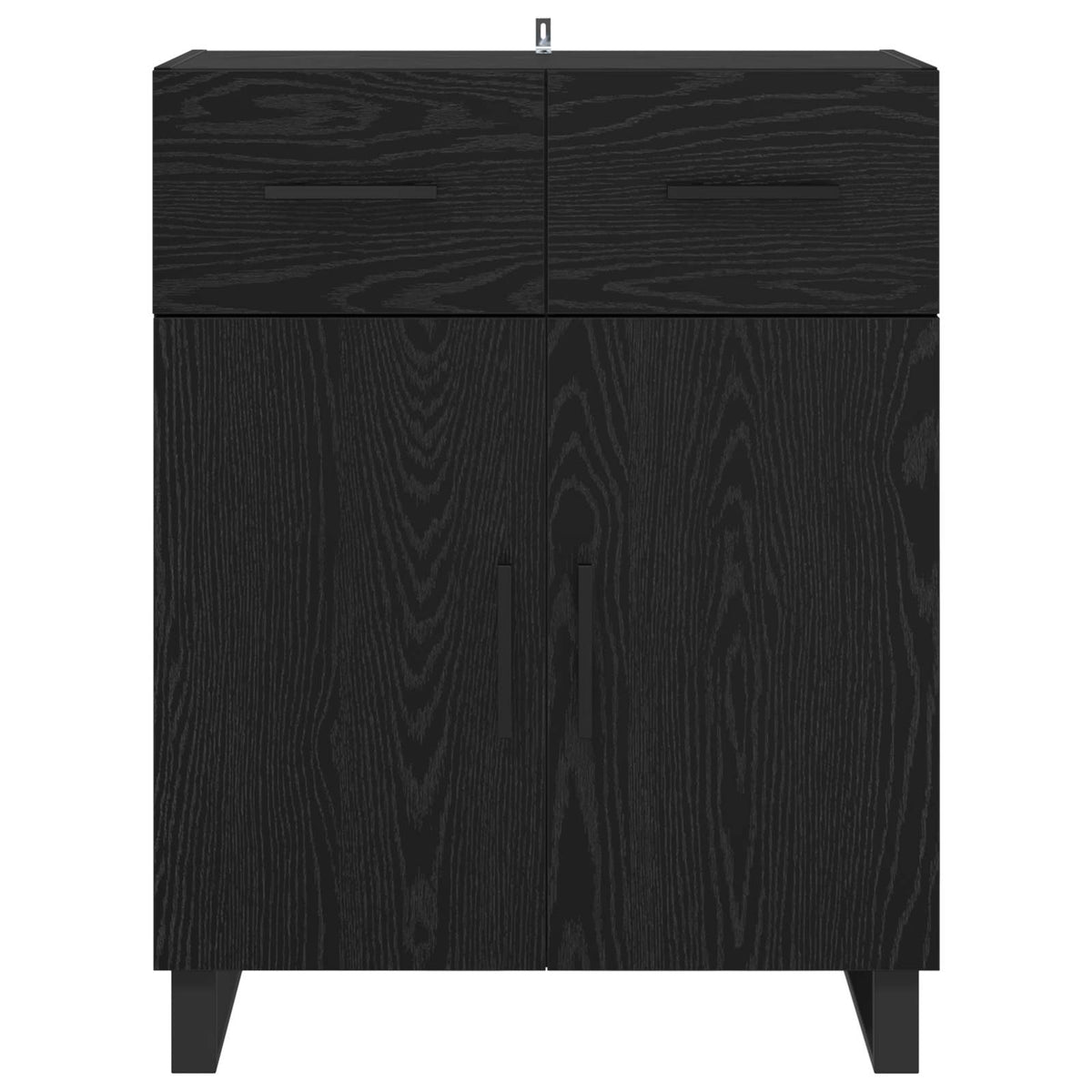 Sideboard Sort eg 69,5 x 34 x 90 cm Konstrueret træ