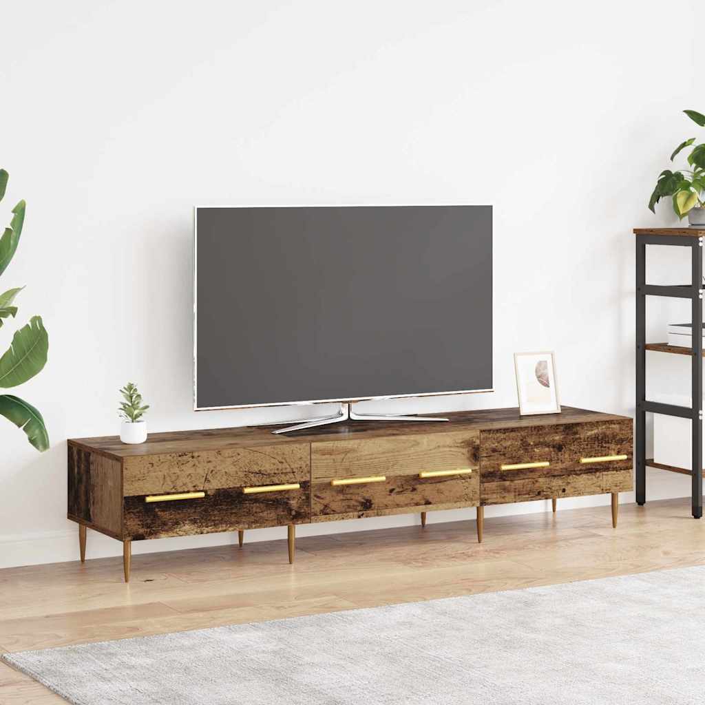 TV-skab 150 x 36 x 30 cm Gammelt træ Konstrueret træ