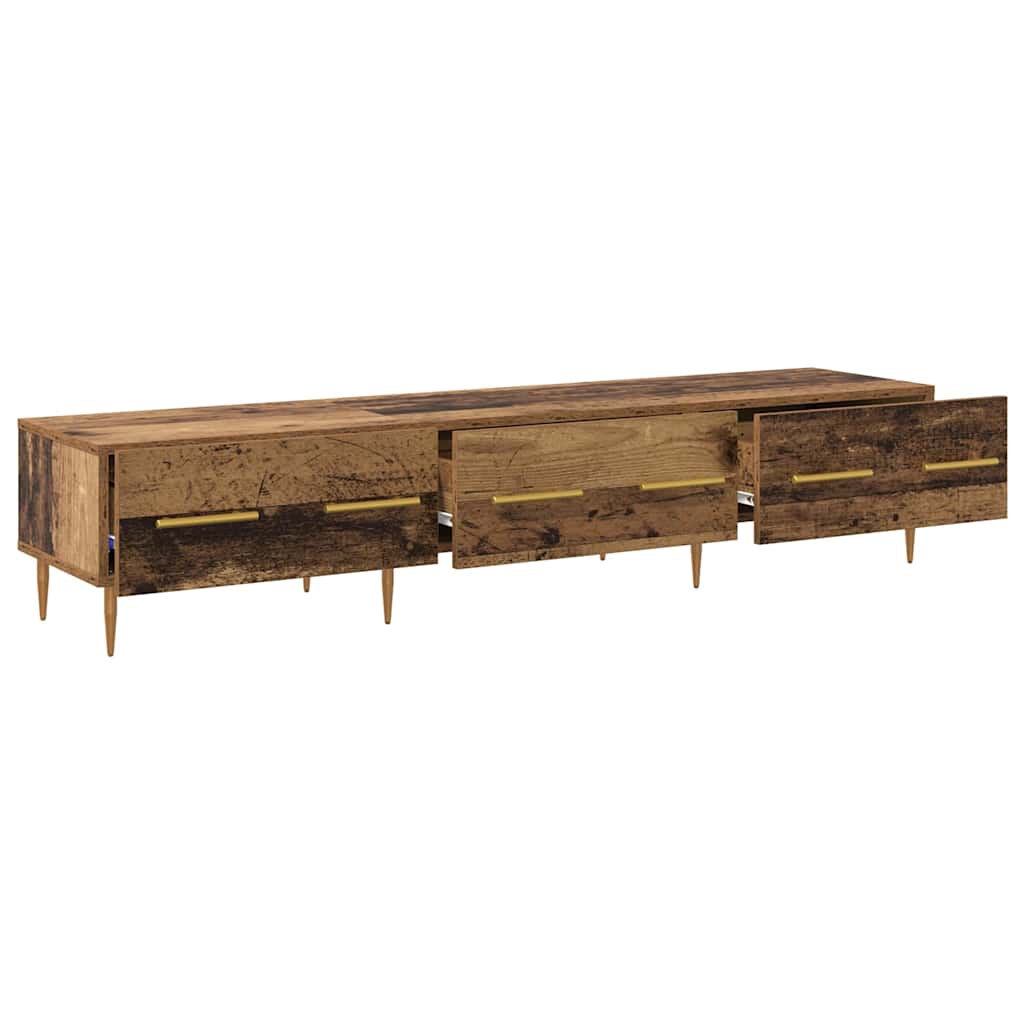 TV-skab 150 x 36 x 30 cm Gammelt træ Konstrueret træ