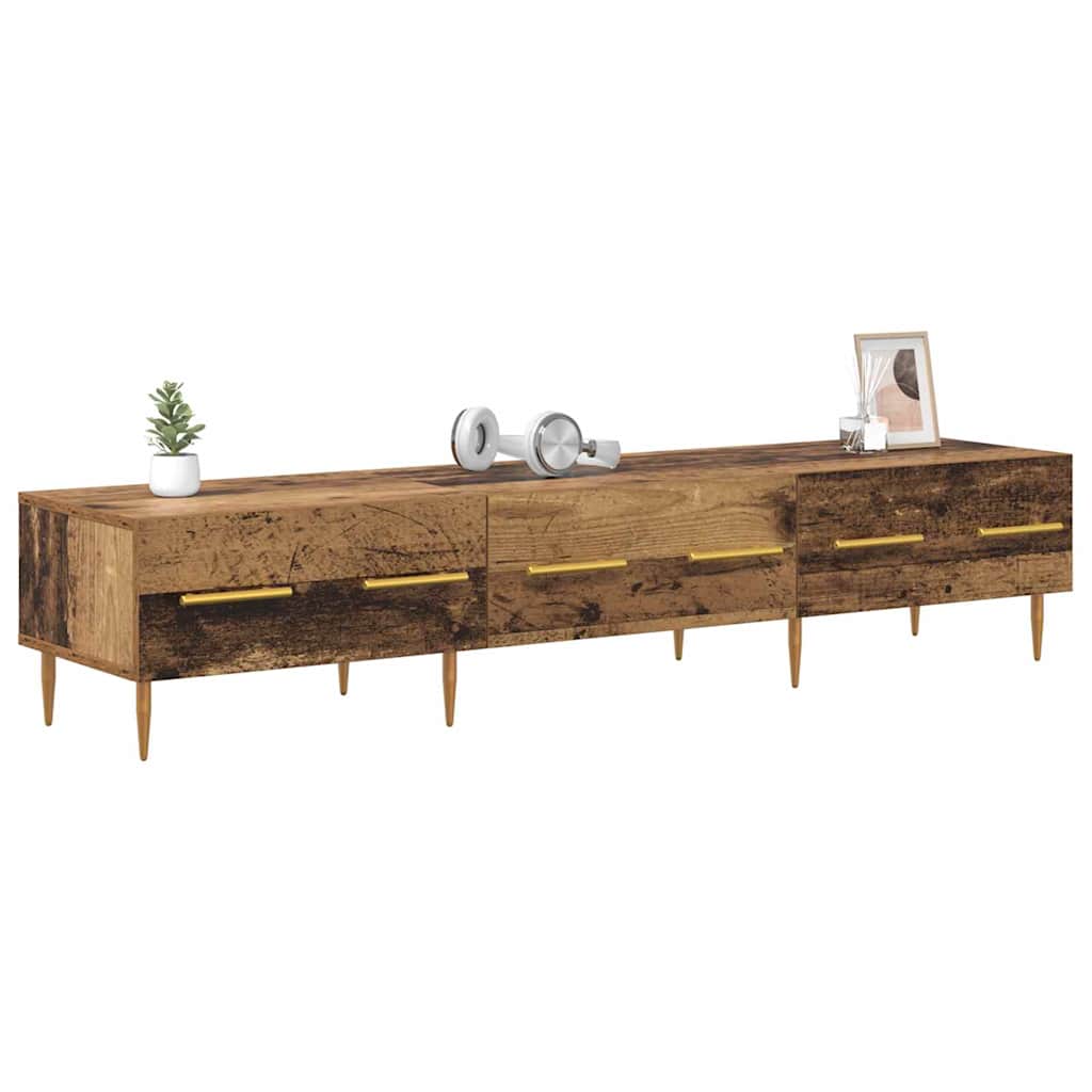 TV-skab 150 x 36 x 30 cm Gammelt træ Konstrueret træ