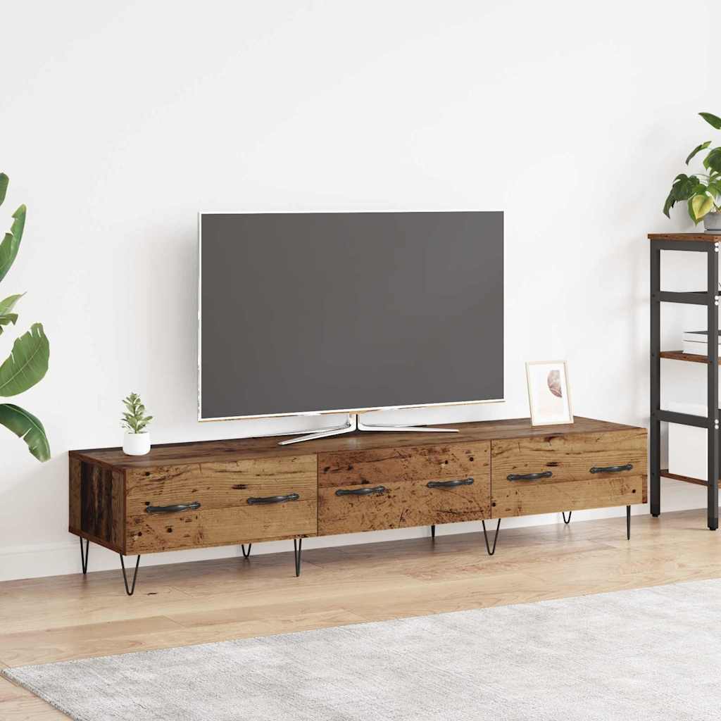 TV-skab 150 x 36 x 30 cm Gammelt træ Konstrueret træ