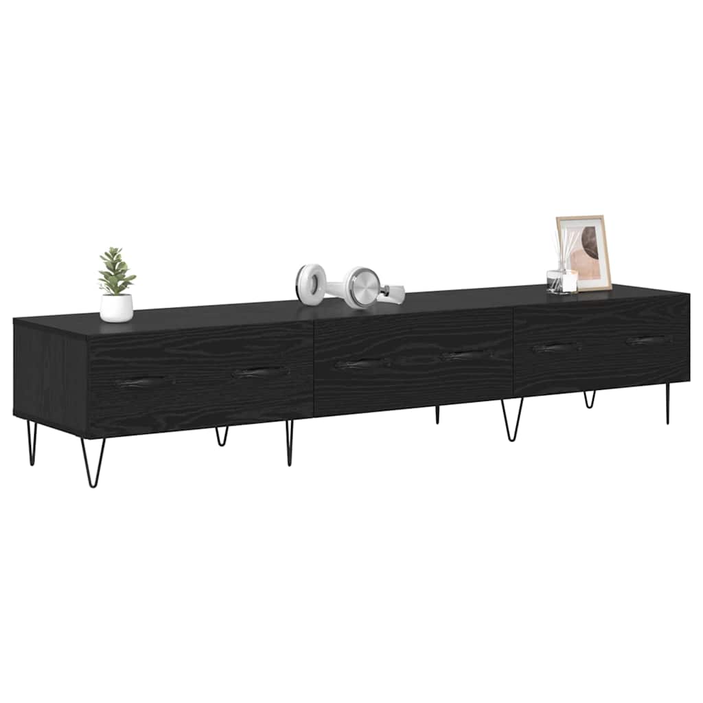 TV-skab 150 x 36 x 30 cm Sort eg Konstrueret træ