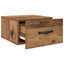Natskab 2 stk. Gammelt træ 35 x 35 x 20 cm Konstrueret træ