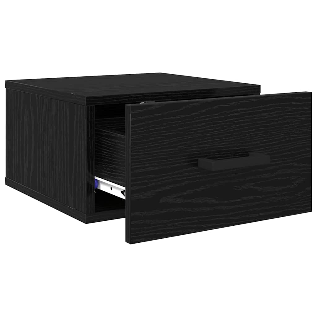 Natskab Sort eg 35 x 35 x 20 cm Konstrueret træ