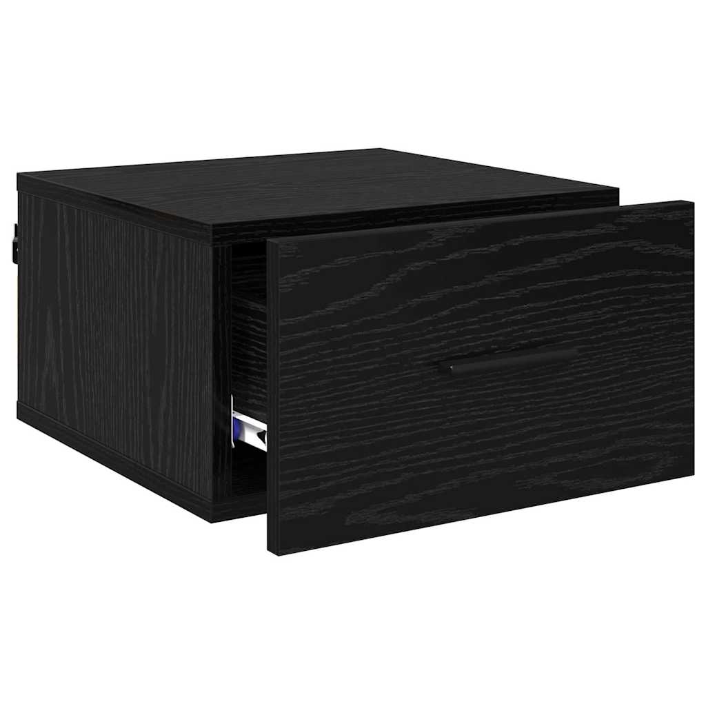 Natskab Sort eg 35 x 35 x 20 cm Konstrueret træ
