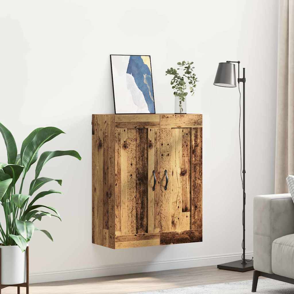Vægskab Gammelt træ 69,5 x 34 x 90 cm Konstrueret træ
