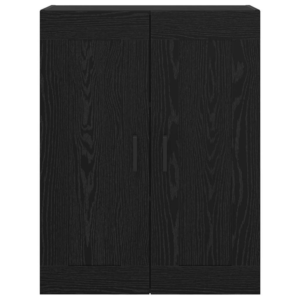 Vægskab Sort eg 69,5 x 34 x 90 cm Konstrueret træ