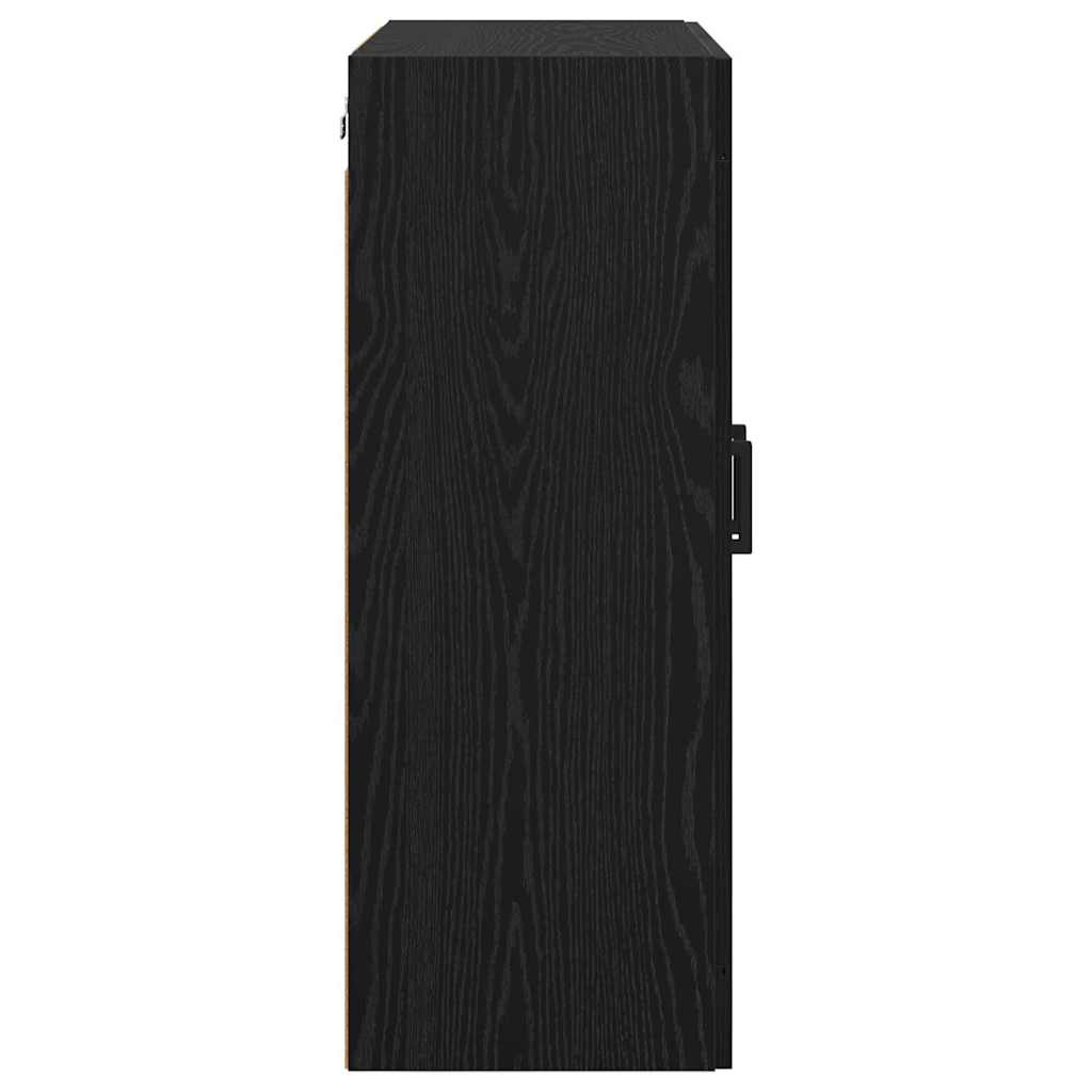 Vægskab Sort eg 69,5 x 34 x 90 cm Konstrueret træ