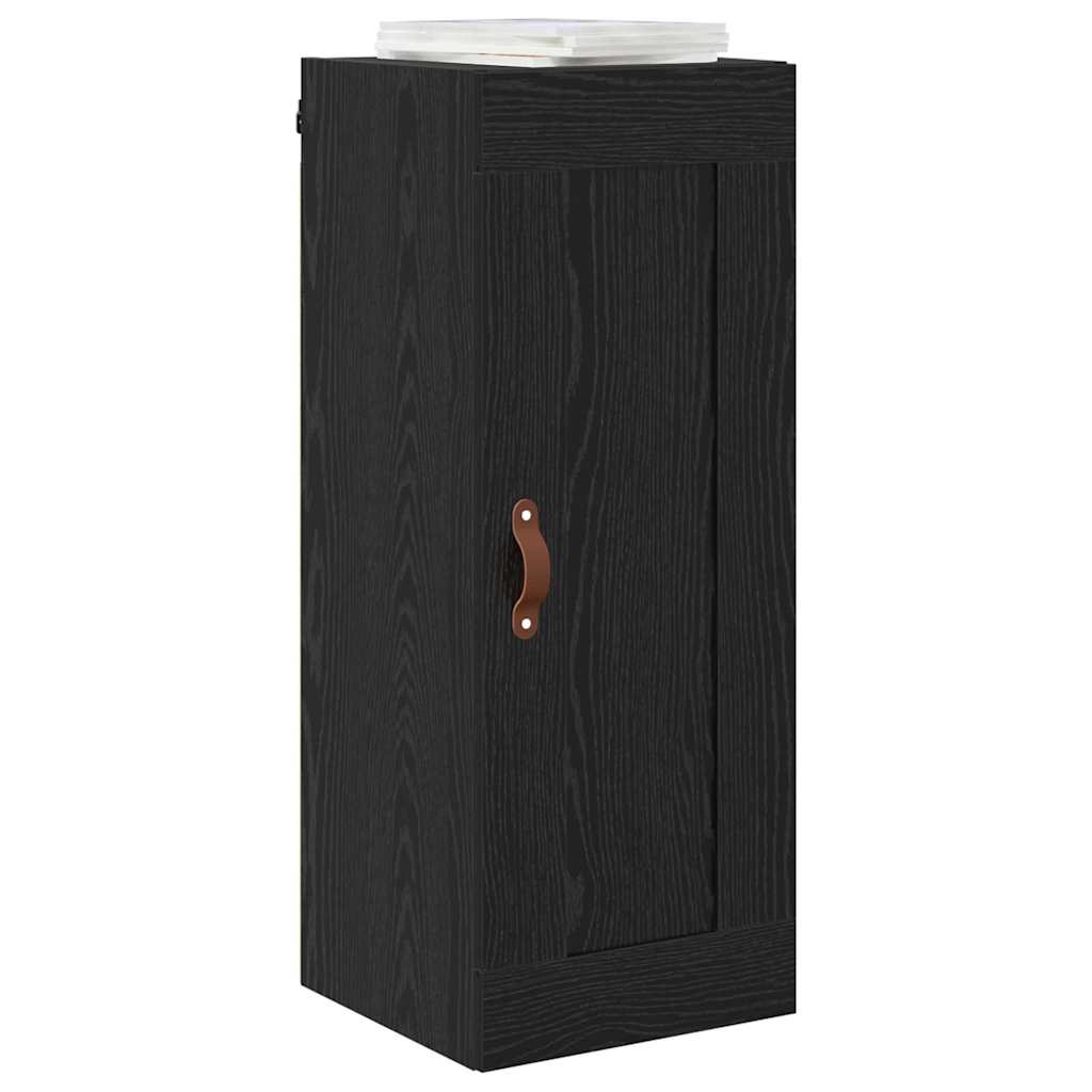 Vægskab Sort eg 34,5 x 34 x 90 cm Konstrueret træ