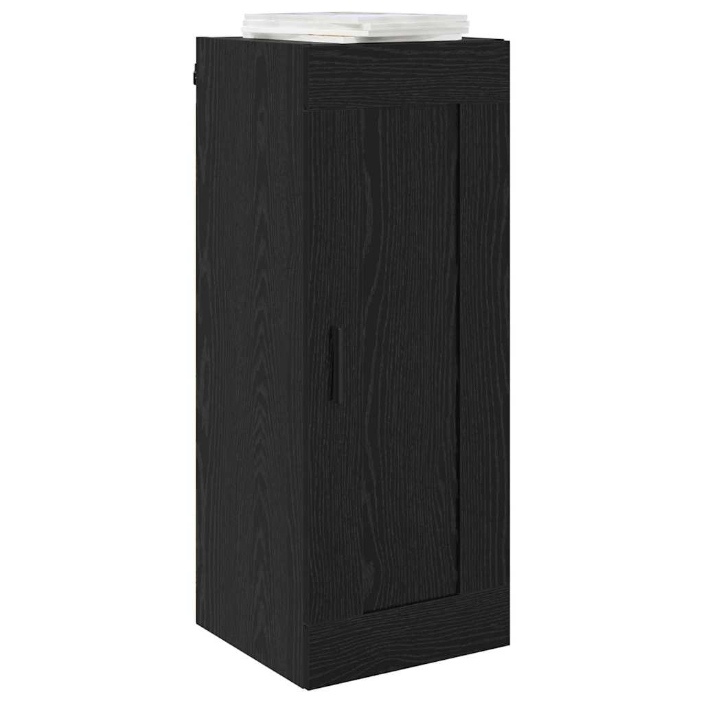 Vægskab Sort eg 34,5 x 34 x 90 cm Konstrueret træ