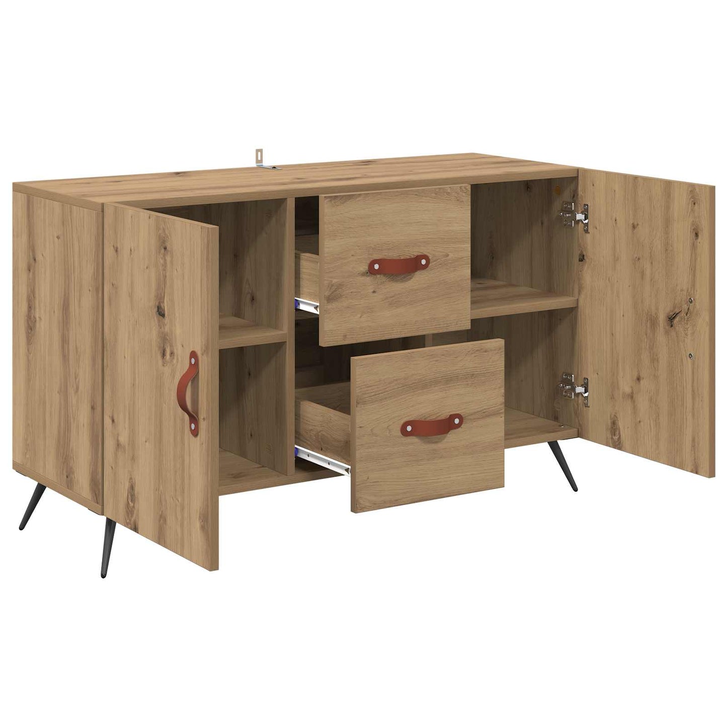 Sideboard Artisan Egetræ 100 x 36 x 60 cm Konstrueret træ