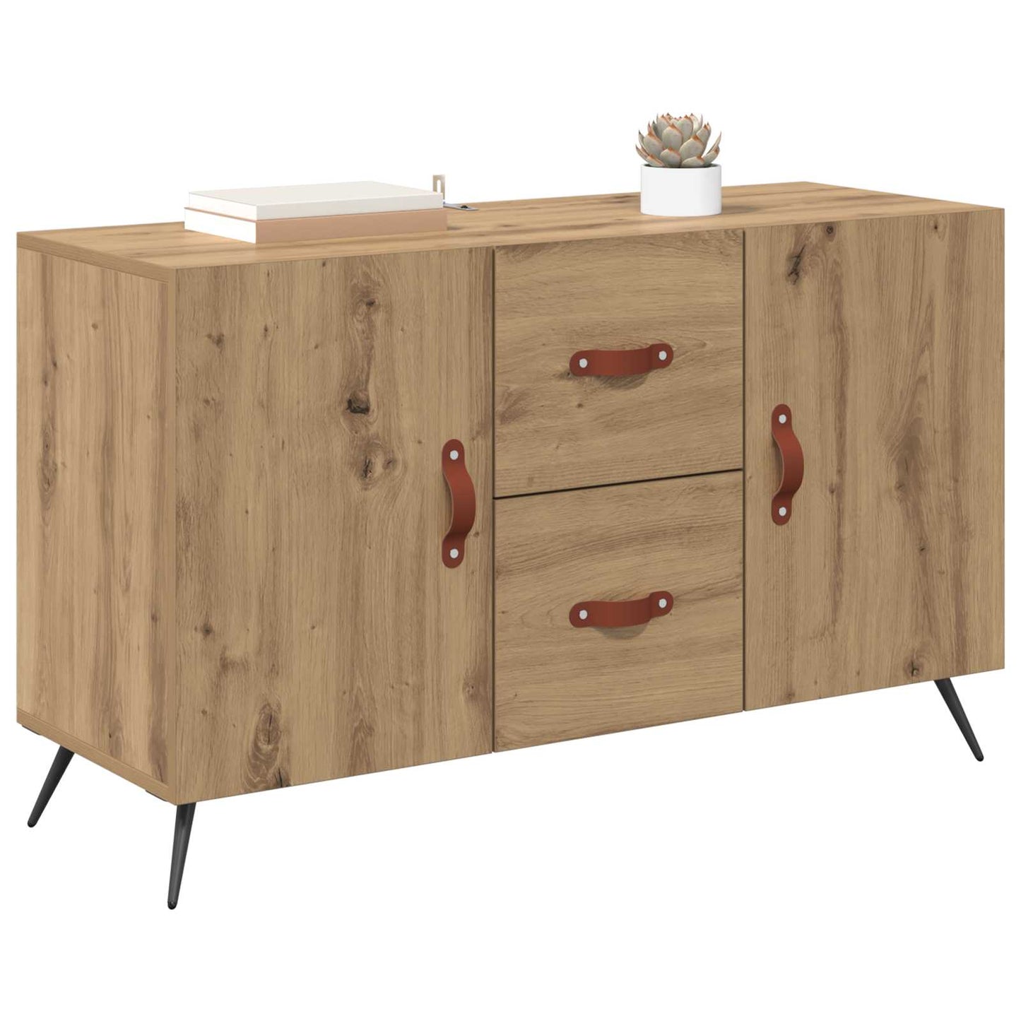Sideboard Artisan Egetræ 100 x 36 x 60 cm Konstrueret træ