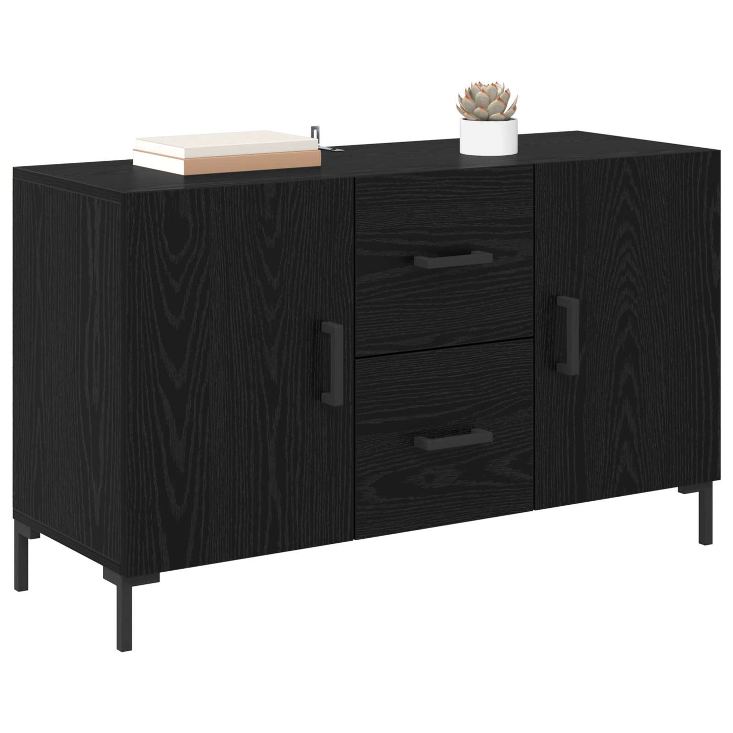 Sideboard Sort eg 100 x 36 x 60 cm Konstrueret træ