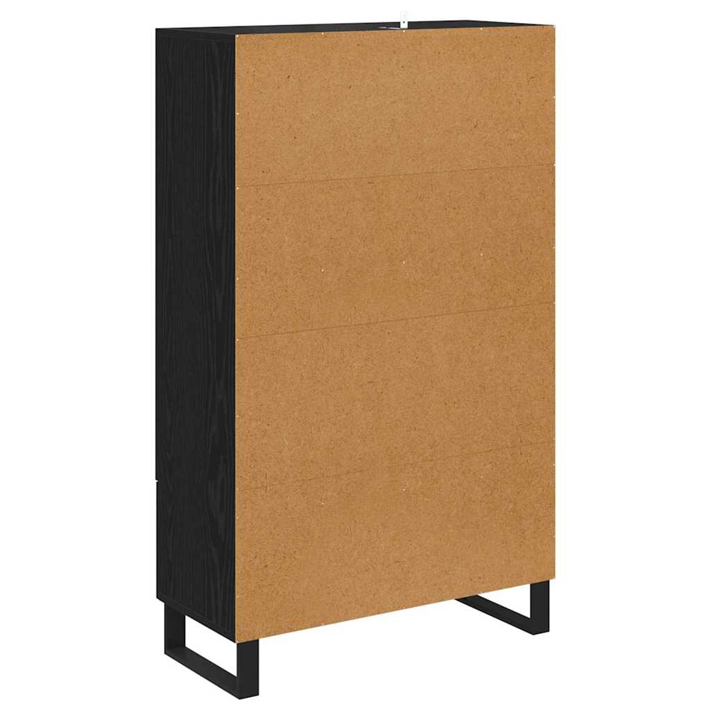Highboard Sort eg 69,5 x 30 x 115 cm Konstrueret træ