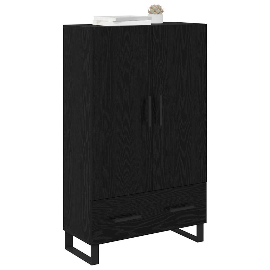 Highboard Sort eg 69,5 x 30 x 115 cm Konstrueret træ