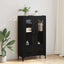 Highboard Sort eg 69,5 x 31 x 115 cm Konstrueret træ