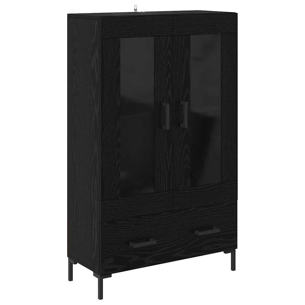 Highboard Sort eg 69,5 x 31 x 115 cm Konstrueret træ