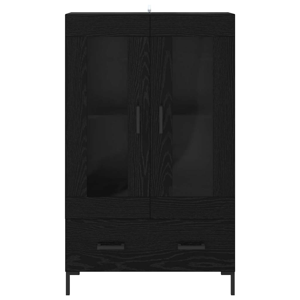 Highboard Sort eg 69,5 x 31 x 115 cm Konstrueret træ
