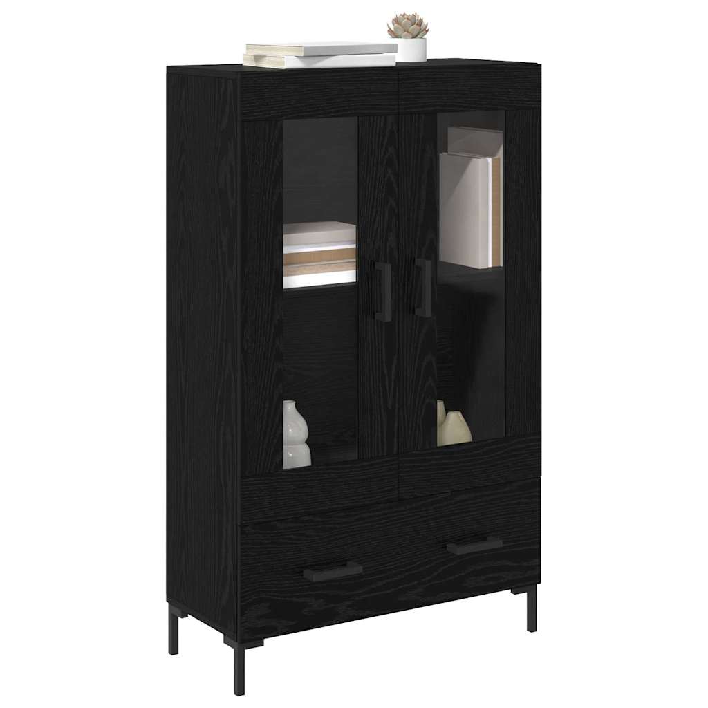 Highboard Sort eg 69,5 x 31 x 115 cm Konstrueret træ