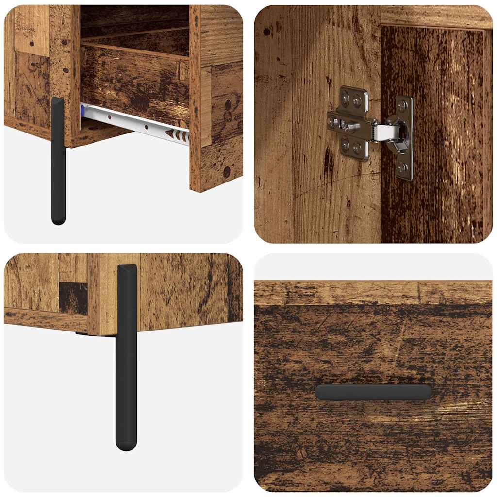 Highboard CORONA Gammelt træ 69,5 x 31 x 115 cm Konstrueret træ