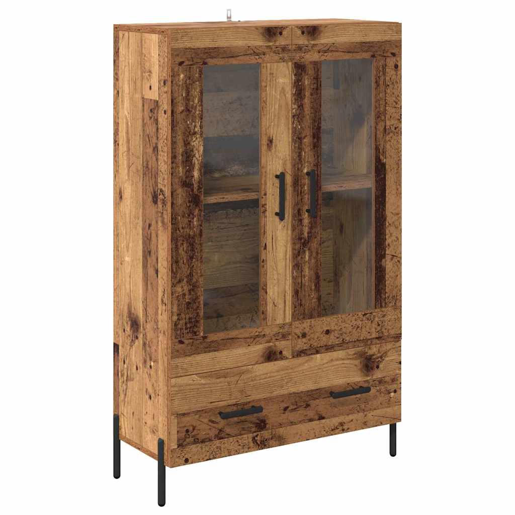 Highboard CORONA Gammelt træ 69,5 x 31 x 115 cm Konstrueret træ
