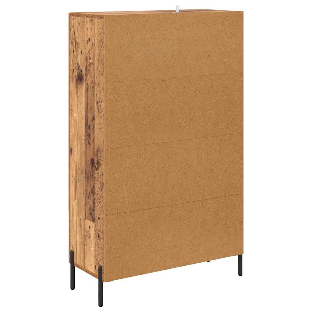 Highboard CORONA Gammelt træ 69,5 x 31 x 115 cm Konstrueret træ
