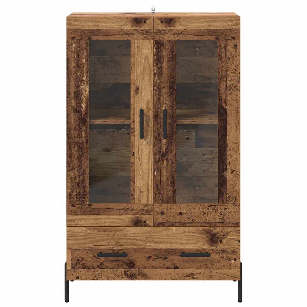 Highboard CORONA Gammelt træ 69,5 x 31 x 115 cm Konstrueret træ