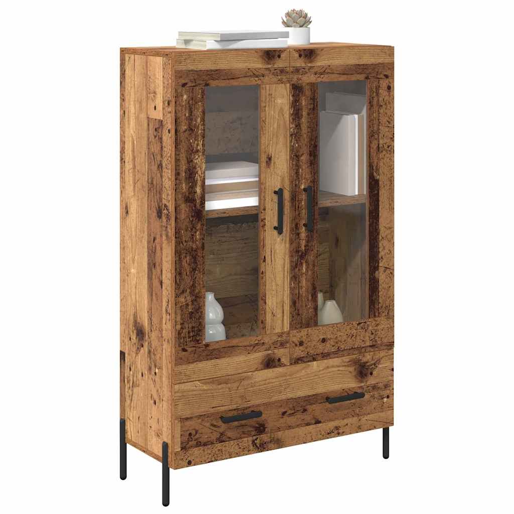 Highboard CORONA Gammelt træ 69,5 x 31 x 115 cm Konstrueret træ