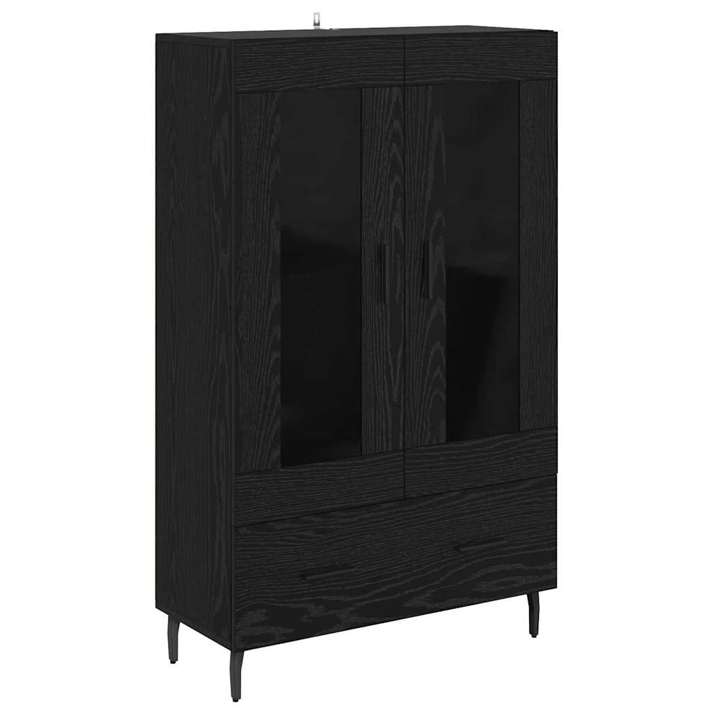Highboard Sort eg 69,5 x 31 x 115 cm Konstrueret træ