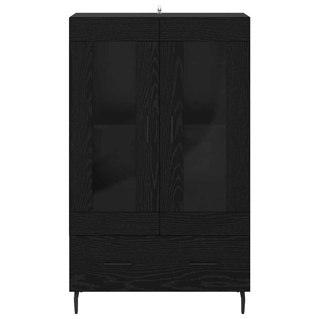 Highboard Sort eg 69,5 x 31 x 115 cm Konstrueret træ