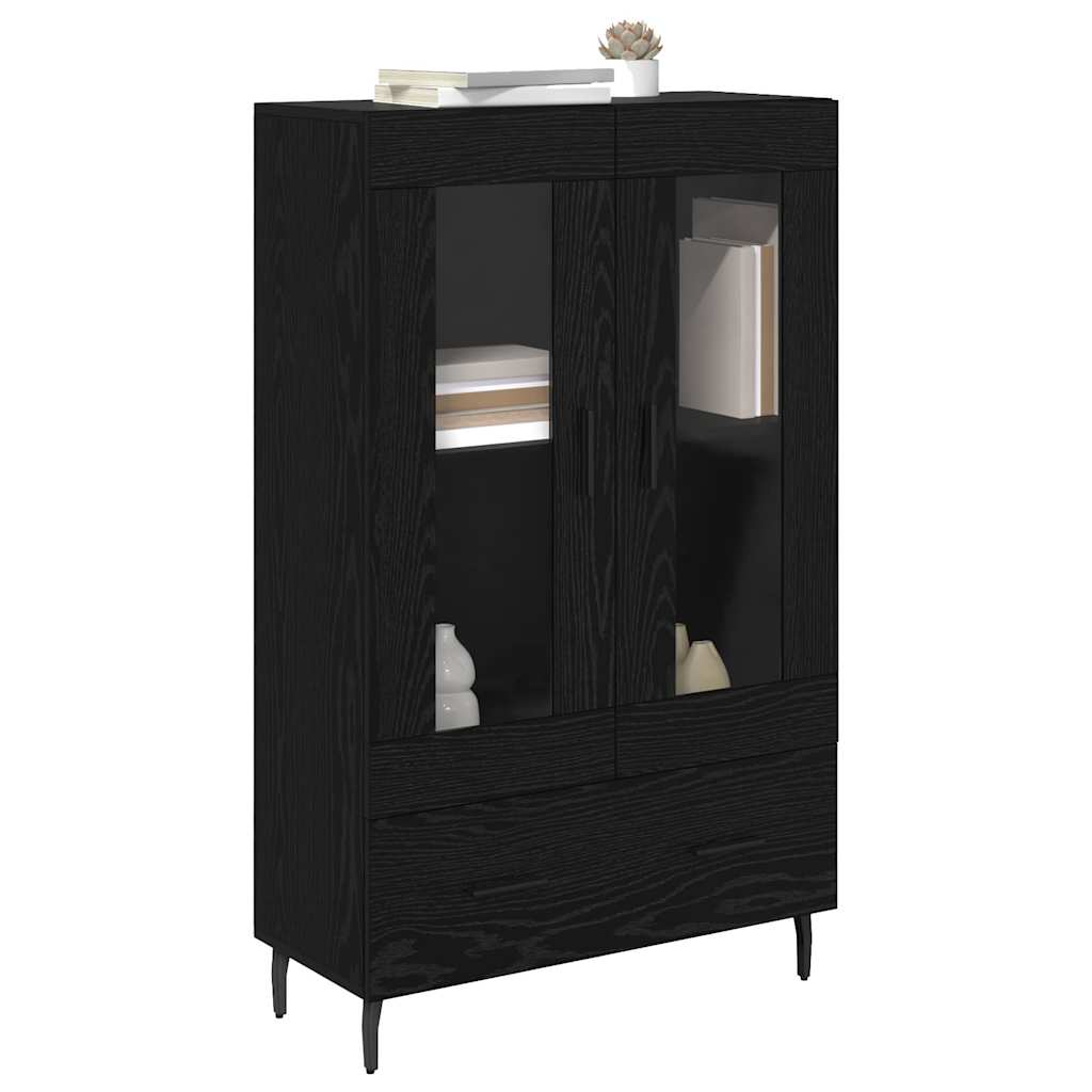 Highboard Sort eg 69,5 x 31 x 115 cm Konstrueret træ