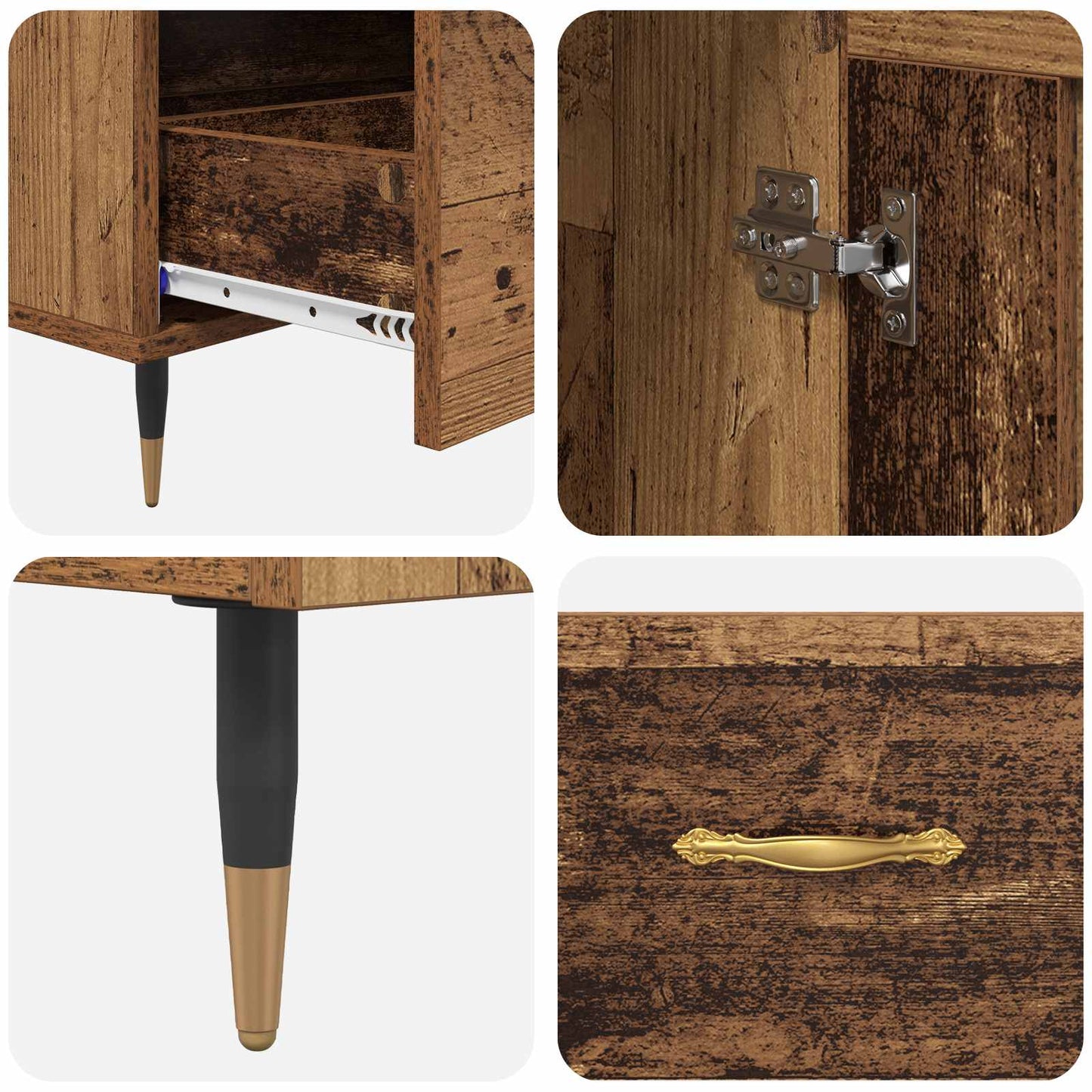 Highboard Gammelt træ 69,5 x 31 x 115 cm Konstrueret træ