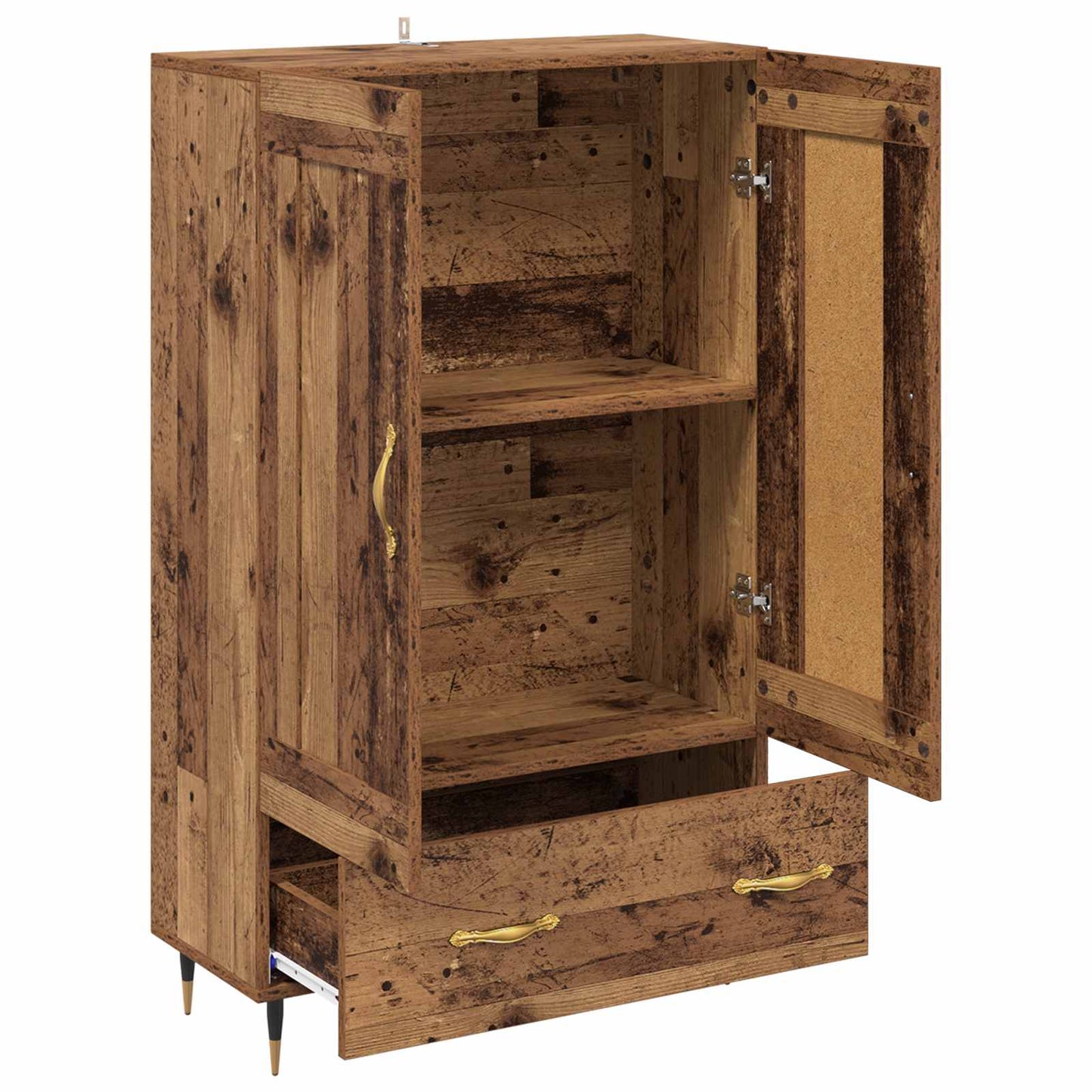 Highboard Gammelt træ 69,5 x 31 x 115 cm Konstrueret træ