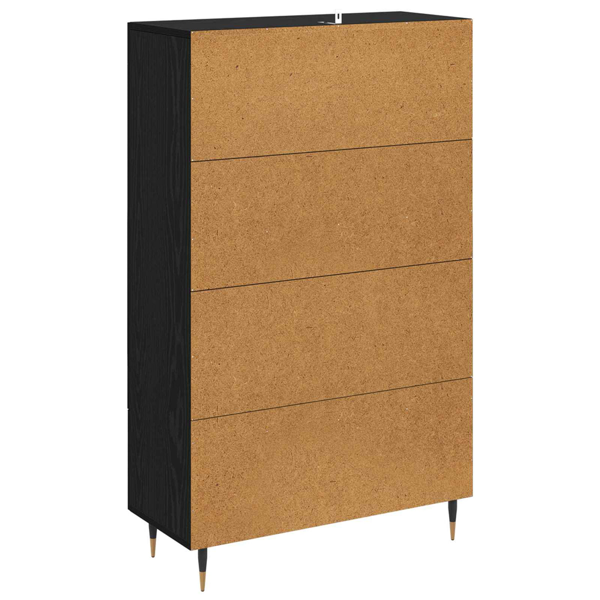 Highboard Sort eg 69,5 x 31 x 115 cm Konstrueret træ